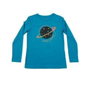 Cat & Jack Girls T-Shirt Blue L 10-12